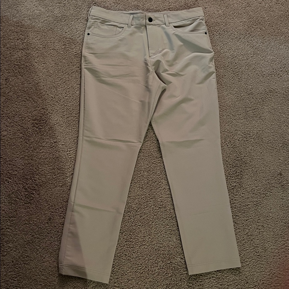 Men's Beige Casual Pants